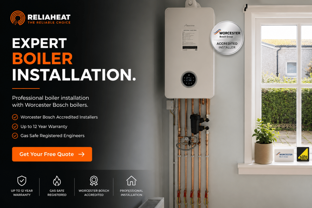 Completed ReliaHeat boiler installation in EdinburghCompleted ReliaHeat boiler installation in Edinburgh